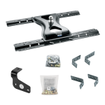 For 2015-2020 Ford F-150 Industry Standard Semi-Custom Above Bed Rail Kit + 25K Reese Gooseneck Hitch (For 5'8 or Shorter Bed (Sidewinder Required), Except Raptor, w/o Factory Puck System Models) By Reese