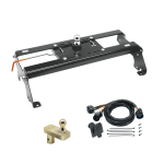 For 2003-2010 Dodge Ram 2500 Hide-A-Goose Underbed Gooseneck Hitch System + 7-Way In-Bed Wiring + 5" Offset Gooseneck Ball (For All Styles, w/o Factory Puck System Models) By Draw-Tite