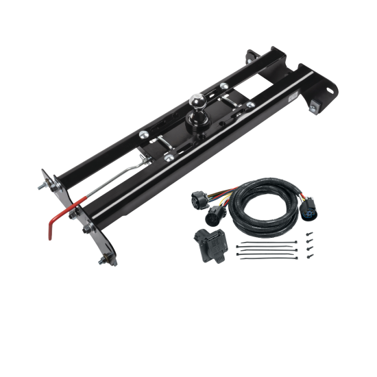 For 2015-2023 Ford F-150 Hide-A-Goose Underbed Gooseneck Hitch System + 7-Way In-Bed Wiring (Excludes: Raptor, w/o Factory Puck System Models) By Draw-Tite