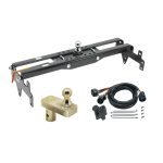 For 2008-2013 Chevrolet Silverado 1500 Hide-A-Goose Underbed Gooseneck Hitch System + 7-Way In-Bed Wiring + 5" Offset Gooseneck Ball (For w/o Factory Puck System Models) By Draw-Tite