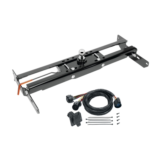 For 2011-2019 Chevrolet Silverado 2500 HD Hide-A-Goose Underbed Gooseneck Hitch System + 7-Way In-Bed Wiring (Excludes: w/OEM HD Towing Prep Package, w/o Factory Puck System Models) By Draw-Tite