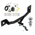 Reese Trailer Tow Hitch For 16-25 Chevrolet Malibu Except Premier (New Body Style) Complete Package w/ Wiring Draw Bar and 1-7/8" Ball