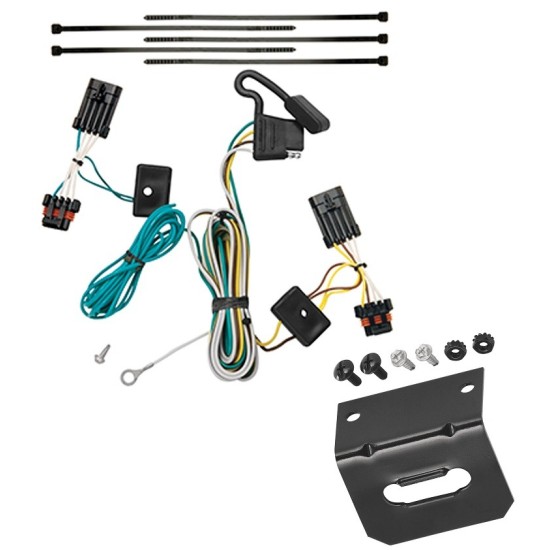 Reese Trailer Wiring and Bracket For 14-21 Mitsubishi Outlander 11-12 Toyota Avalon 10-11 Camry 07-11 Camry Hybrid 09-16 Venza Plug & Play 4-Flat Harness