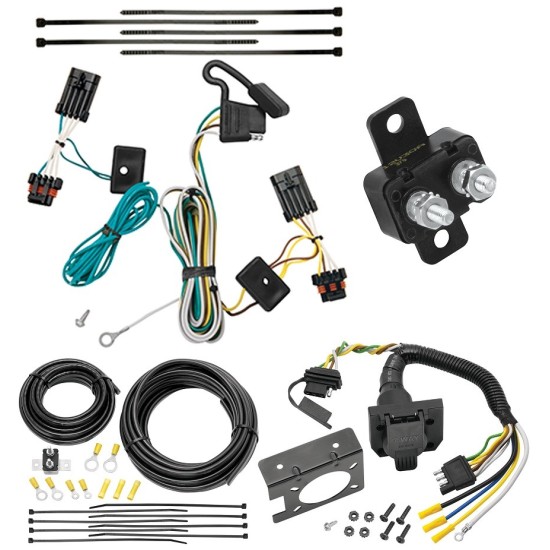 Trailer Hitch 7 Way RV Wiring Kit For 14-21 Mitsubishi Outlander 11-12 Toyota Avalon 10-11 Camry 07-11 Camry Hybrid 09-16 Venza Plug Prong Pin Brake Control Ready