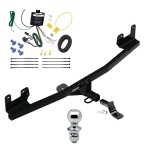 Reese Trailer Tow Hitch For 2020 KIA Rio 5 Dr. Complete Package w/ Wiring Draw Bar and 1-7/8" Ball