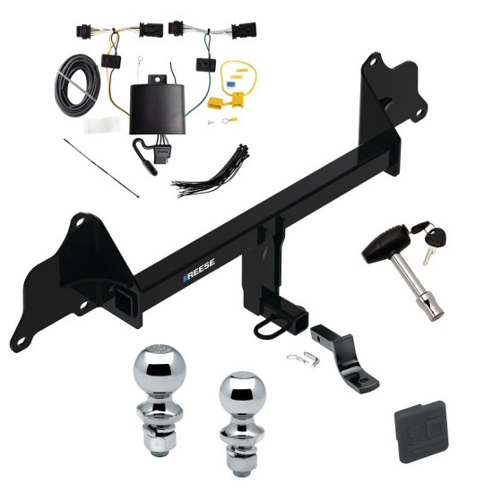 Reese Trailer Tow Hitch For 20-23 Tesla 3 Deluxe Package Wiring 2" and 1-7/8" Ball and Lock