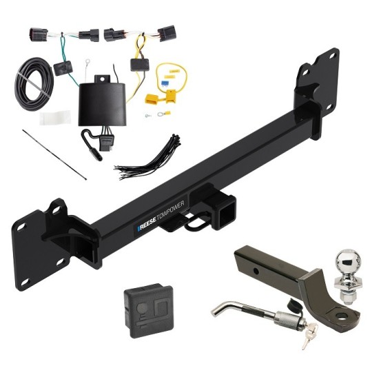 Reese Trailer Tow Hitch For 18-23 Land Rover Range Rover Velar Deluxe Package Wiring 2" Ball Mount and Lock