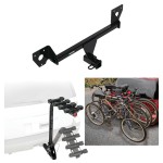 Trailer Hitch w/ 4 Bike Rack For 20-24 Buick Encore GX 21-25 Chevy Trailblazer Approved for Recreational & Offroad Use Carrier for Adult Woman or Child Bicycles Foldable