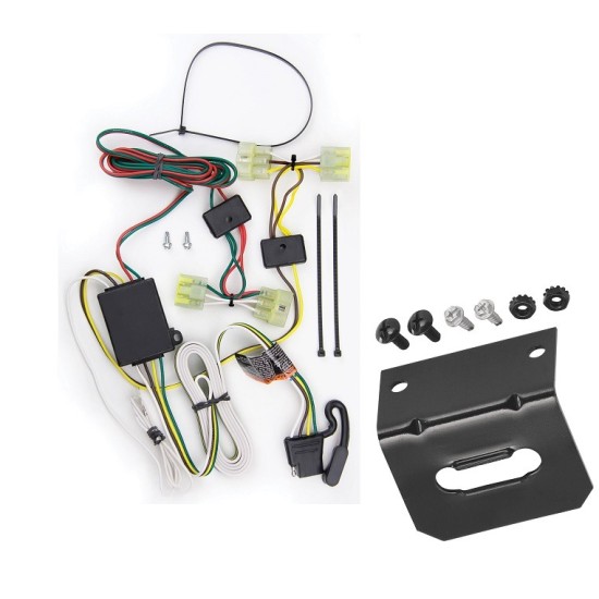  Reese Trailer Wiring and Bracket For 89-95 Toyota Pickup 95-04 Toyota Tacoma Plug & Play 4-Flat Harness