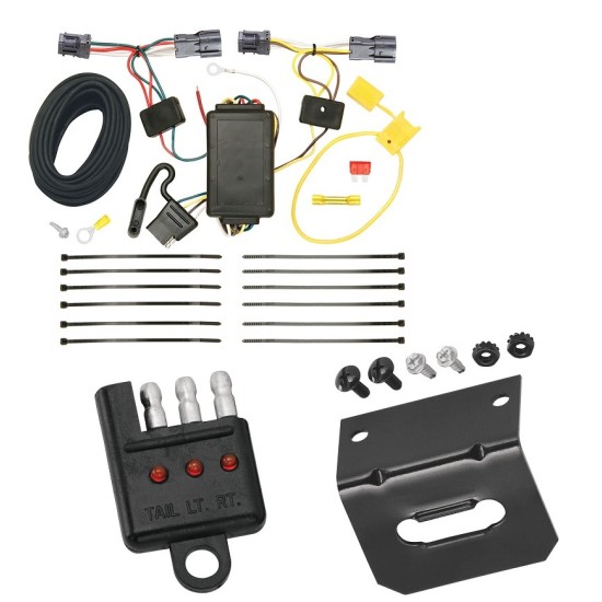 Reese Trailer Wiring and Bracket w/ Light Tester For 10-18 Hyundai Tucson Plug & Play 4-Flat Harness