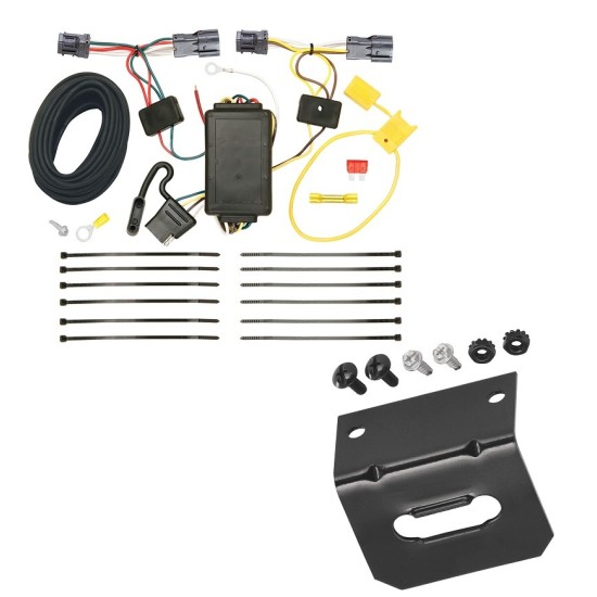 Reese Trailer Wiring and Bracket For 10-18 Hyundai Tucson Plug & Play 4-Flat Harness