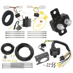 Trailer Hitch 7 Way RV Wiring Kit For 11-14 Hyundai Elantra Plug Prong Pin Brake Control Ready