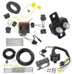 Trailer Hitch 7 Way RV Wiring Kit For 08-14 Ford E-150 E-250 E-350 Econoline 07-10 Edge MKX 08-12 Escape 08-11 Tribute 05-11 Mariner Plug Prong Pin Brake Control Ready