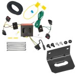 Reese Trailer Wiring and Bracket For 08-10 Chrysler Town & Country Dodge Grand Caravan 08-12 Caliber 11-13 Durango 08-17 Jeep Patriot Plug & Play 4-Flat Harness