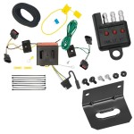 Reese Trailer Wiring and Bracket w/ Light Tester For 08-10 Chrysler Town & Country Dodge Grand Caravan 08-12 Caliber 11-13 Durango 08-17 Jeep Patriot Plug & Play 4-Flat Harness