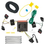 Trailer Hitch 7 Way RV Wiring Kit For 08-10 Chrysler Town & Country Dodge Grand Caravan 08-12 Caliber 11-13 Durango 08-17 Jeep Patriot Plug Prong Pin Brake Control Ready