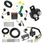 Trailer Hitch 7 Way RV Wiring Kit For 08-10 Chrysler Town & Country Dodge Grand Caravan 08-12 Caliber 11-13 Durango 08-17 Jeep Patriot Plug Prong Pin Brake Control Ready