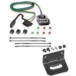 Reese Trailer Wiring and Bracket For 13-17 Buick Enclave Chevrolet Traverse 13-16 GMC Acadia 2017 Plug & Play 4-Flat Harness