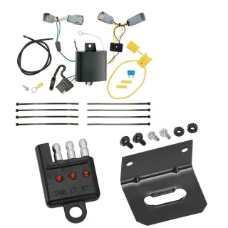 Reese Trailer Wiring and Bracket w/ Light Tester For 15-23 Chrysler 300 Plug & Play 4-Flat Harness