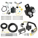 Trailer Hitch 7 Way RV Wiring Kit For 15-23 Chrysler 300 Plug Prong Pin Brake Control Ready