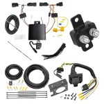 Trailer Hitch 7 Way RV Wiring Kit For 19-21 Jeep Cherokee Plug Prong Pin Brake Control Ready