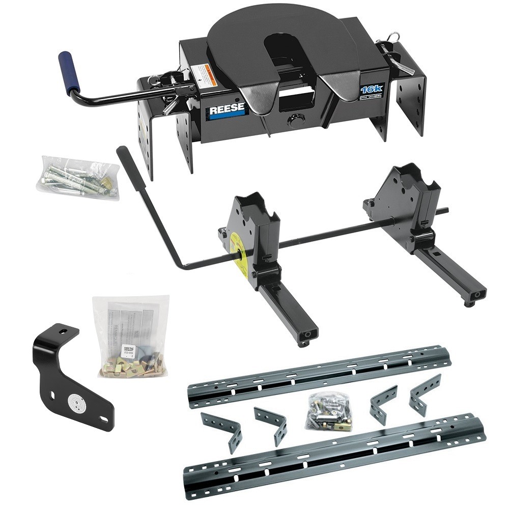 Reese 15K Fifth Wheel Trailer Hitch w/ Slider and Rails For 2015-2020 ...