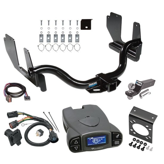 Trailer Hitch Tow Package Prodigy P3 Brake Control For 06-06 Lincoln Mark LT 04-05 Ford F-150 w/ 7-Way RV Wiring 2" Drop Mount 2" Ball Class 4 2" Receiver Reese Tekonsha