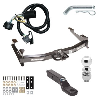 Class 5 13K Tow Package For 07-10 Chevrolet Silverado GMC Sierra 2500 3500 Trailer Hitch w/ Wiring 2-5/16" Ball 2" Drop Mount 2" Receiver 