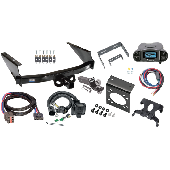 Trailer Hitch Tow Package Prodigy P3 Brake Control For 97-03 Ford F-150 97-99 F-250 2004 F-150 Heritage w/ 7-Way RV Wiring 2" Drop Mount 2" Ball Class 4 2" Receiver Reese Tekonsha