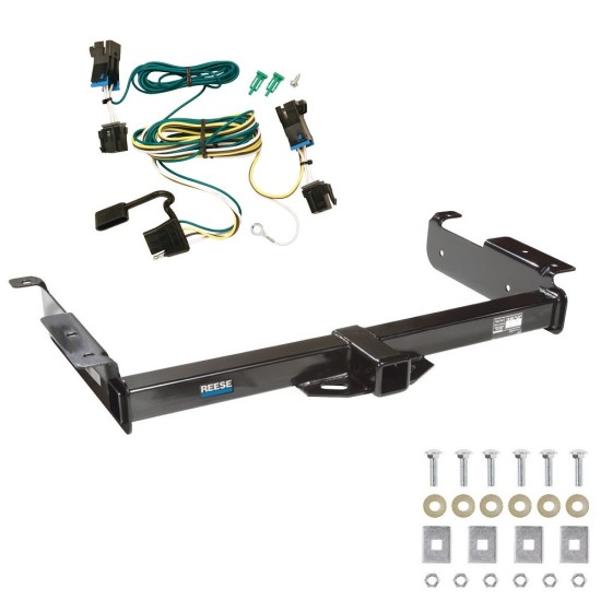 Trailer Hitch w/ Wiring For 03-14 Chevy Express GMC Savana 1500 03-24 2500 3500 Class 3 2" Tow Receiver Reese Tekonsha