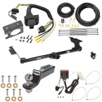 Trailer Hitch Tow Package w/ 7-Way RV Wiring For 11-17 Honda Odyssey w/ 2" Drop Mount 2" Ball Class 3 2" Receiver All Models Reese