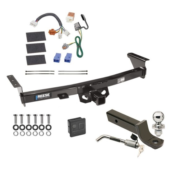 Reese Trailer Tow Hitch For 05-23 Nissan Frontier 09-12 Suzuki Equator Deluxe Package Wiring 2" Ball Mount and Lock