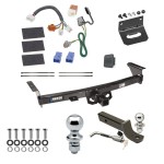 Ultimate Tow Package For 09-12 Suzuki Equator 05-23 Nissan Frontier Equator Trailer Hitch w/ Wiring 2" Drop Mount Dual 2" and 1-7/8" Ball Lock Bracket Cover 2" Receiver Reese