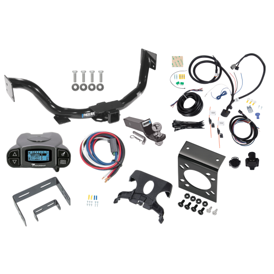 Trailer Hitch Tow Package Prodigy P3 Brake Control For 03-06 KIA Sorento w/ 7-Way RV Wiring 2" Drop Mount 2" Ball Class 4 2" Receiver Reese Tekonsha