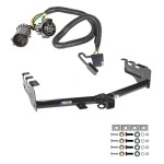 Trailer Hitch w/ Wiring For 07-13 Chevrolet Silverado GMC Sierra 1500 Class 4 2" Tow Receiver Reese Tekonsha