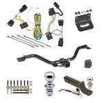 Ultimate Tow Package For 08-12 Buick Enclave 09-12 Chevy Traverse Trailer Hitch w/ Wiring 2" Drop Mount Dual 2" and 1-7/8" Ball Lock Bracket Cover 2" Receiver Reese