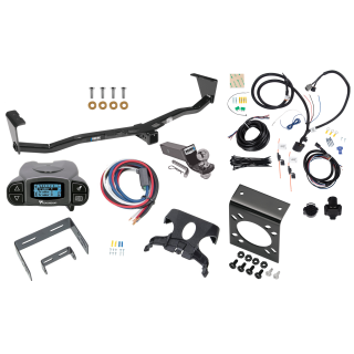 Trailer Hitch Tow Package Prodigy P3 Brake Control For 07-12 Hyundai Veracruz w/ 7-Way RV Wiring 2" Drop Mount 2" Ball Class 4 2" Receiver Reese Tekonsha