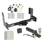 Reese Trailer Tow Hitch For 14-22 Freightliner Mercedes-Benz Sprinter 2500 3500 Deluxe Package Wiring 2" Ball Mount and Lock