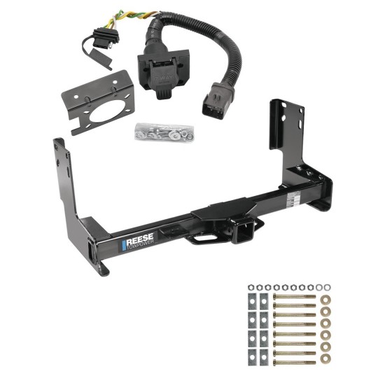 Trailer Hitch w/ 7-Way RV Wiring For 07-13 Freightliner 07-09 Dodge Sprinter 2500 3500 Class 4 2" Receiver w/Factory 7-Way Reese