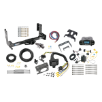 Trailer Hitch Tow Package Prodigy P3 Brake Control For 07-13 Mercedes-Benz Freightliner Sprinter 2500 3500 07-09 Dodge Sprinter 2500 3500 w/ 7-Way RV Wiring 2" Drop Mount 2" Ball Class 4 2" Receiver Reese Tekonsha