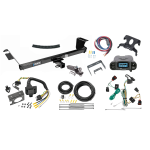 Trailer Hitch Tow Package Prodigy P3 Brake Control For 09-12 Volkswagen Routan 13-14 (Canada Only) w/ 7-Way RV Wiring 2" Drop Mount 2" Ball Class 3 2" Receiver Reese Tekonsha