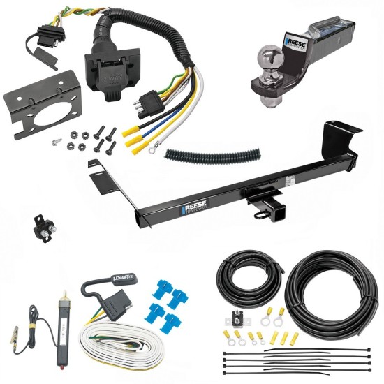 Trailer Hitch Tow Package w/ 7-Way RV Wiring For 13-14 Volkswagen Routan (Canada Only) w/ 2" Drop Mount 2" Ball Class 3 2" Receiver Reese