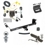 Ultimate Tow Package For 11-16 Chrysler Town & Country 11-22 Grand Caravan 12-15 RAM C/V Trailer Hitch w/ Wiring 2" Drop Mount Dual 2" and 1-7/8" Ball Lock Bracket Cover 2" Receiver Reese