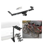 Trailer Hitch w/ 4 Bike Rack For 09-14 Nissan Murano Approved for Recreational & Offroad Use Carrier for Adult Woman or Child Bicycles Foldable