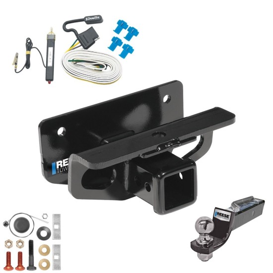 Tow Package For 03-18 Dodge Ram 1500 19-23 (Classic) 03-09 2500 3500 Trailer Hitch w/ Wiring 2" Drop Mount 2" Ball 2" Receiver Reese