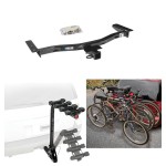 Trailer Hitch w/ 4 Bike Rack For 10-19 Lexus RX350 10-15 RX450h Approved for Recreational & Offroad Use Carrier for Adult Woman or Child Bicycles Foldable