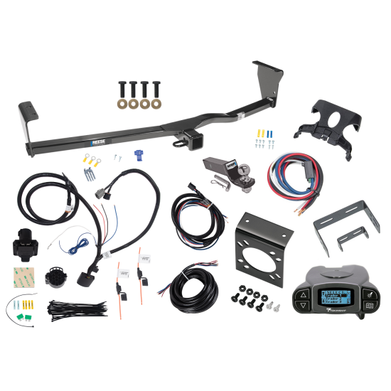 Trailer Hitch Tow Package Prodigy P3 Brake Control For 11-13 KIA Sorento w/Factory Tow Package w/ 7-Way RV Wiring 2" Drop Mount 2" Ball Class 3 2" Receiver Reese Tekonsha