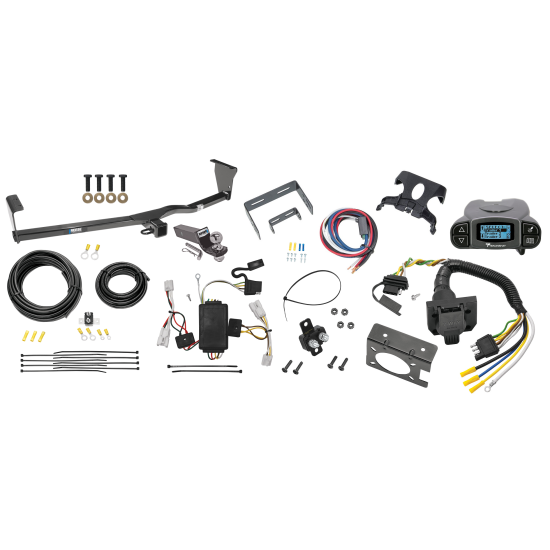 Trailer Hitch Tow Package Prodigy P3 Brake Control For 10-12 Hyundai Santa Fe w/ 7-Way RV Wiring 2" Drop Mount 2" Ball Class 3 2" Receiver Reese Tekonsha