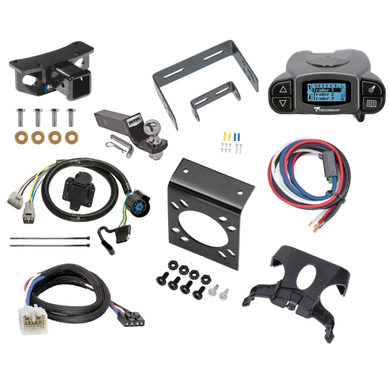 Trailer Hitch Tow Package Prodigy P3 Brake Control For 10-14 Lexus GX460 w/ 7-Way RV Wiring 2" Drop Mount 2" Ball Class 4 2" Receiver Reese Tekonsha