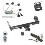 Ultimate Tow Package For 11-13 Jeep Grand Cherokee Trailer Hitch w/ Wiring 2" Drop Mount Dual 2" and 1-7/8" Ball Lock Bracket Cover 2" Receiver Reese